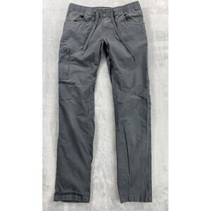 Bylt Basics Weekender Ripstop Pants Men's Medium Stretch Gray 30" Inseam Cotton